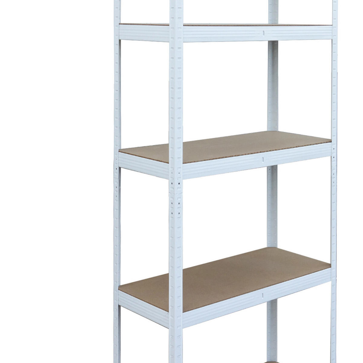 SCHWERLASTREGAL - Weiß, Holzwerkstoff/Kunststoff (90/180/40cm) - Relaxdays