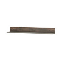 WANDBOARD M18 Thermo Oak & Anthrazit 152/17/20 cm - Graubraun, Holzwerkstoff (152/17/20cm) - Livojo