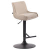 BARHOCKER Stoff creme - Creme/Schwarz, Textil/Metall (43/90/50cm) - CLP