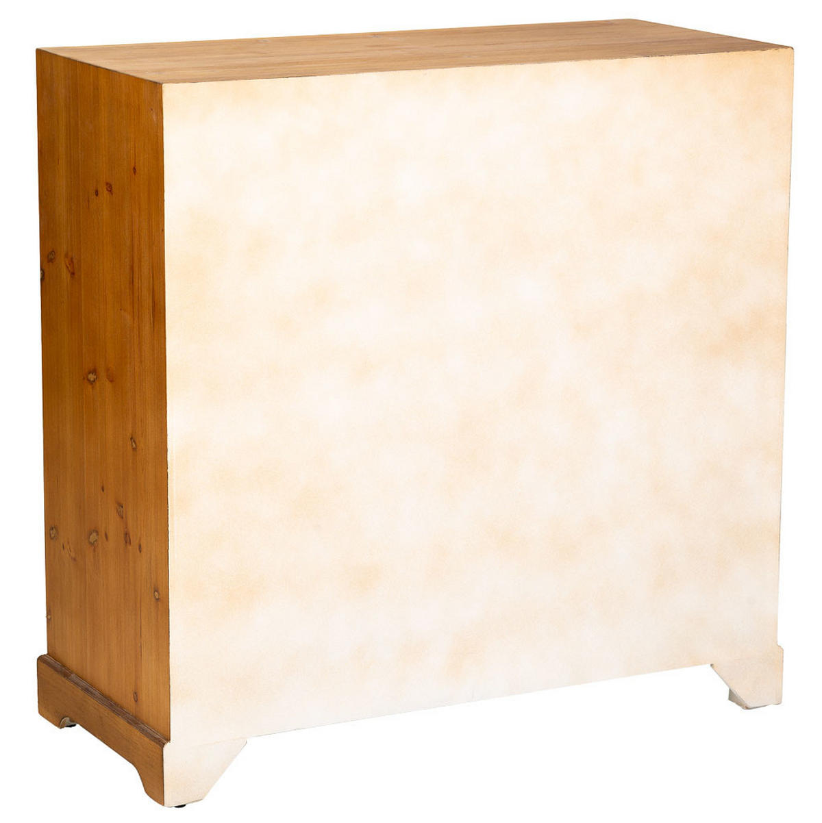 ANRICHTE aus Holz mit 2 Schubladen und 2 Türen 84x38x85 cm - Weiß, Holz (84/84/38cm) - Wanderlust