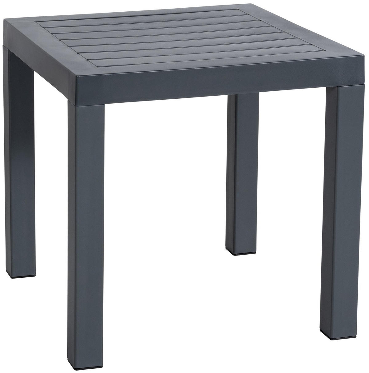 BEISTELLTISCH eckig 45/45/45 cm Kunststoff dunkelgrau - Dunkelgrau, Kunststoff (45/45/45cm) - CLP