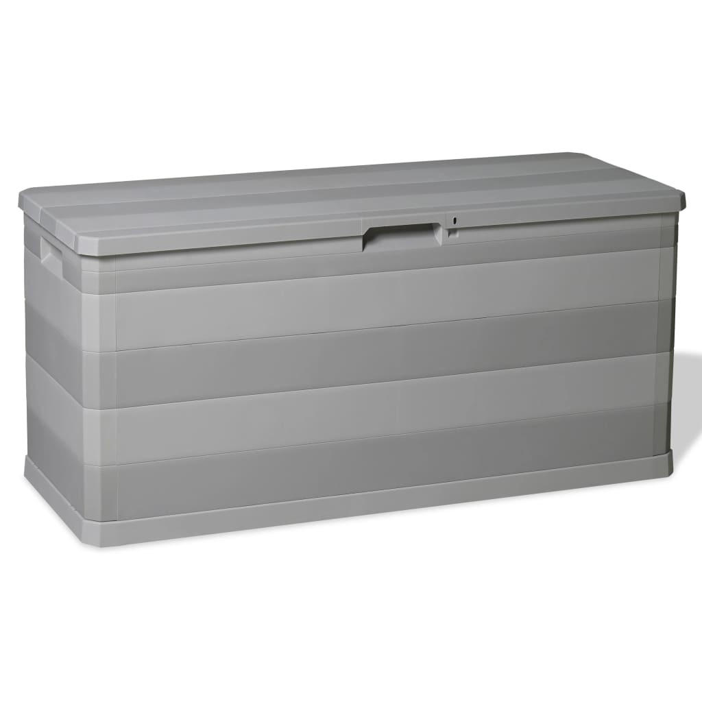 GARTENBOX Grau 117/45/56 Cm - Grau, Kunststoff (117/56/45cm) - vidaXL