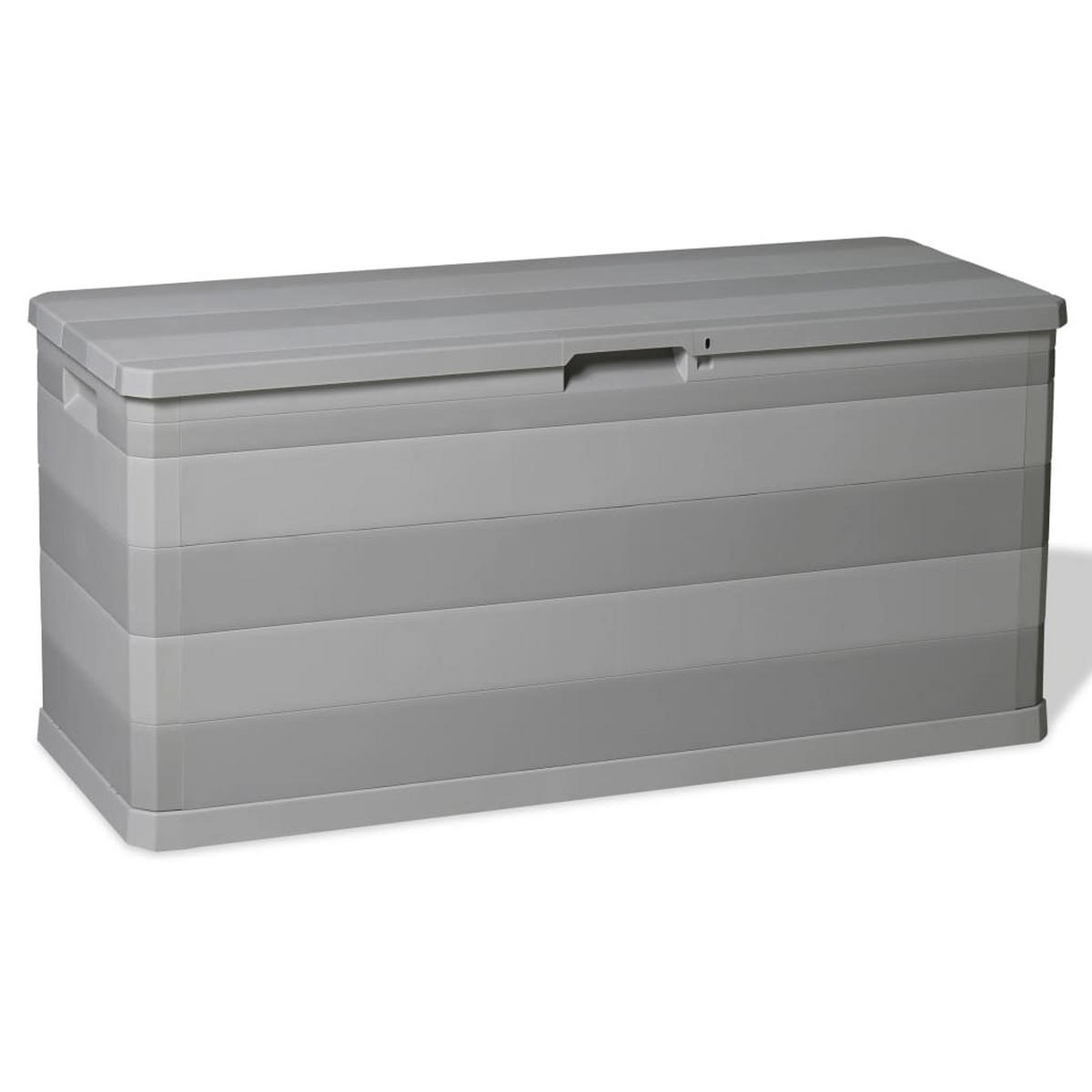GARTENBOX Grau 117/45/56 Cm - Grau, Kunststoff (117/56/45cm) - vidaXL