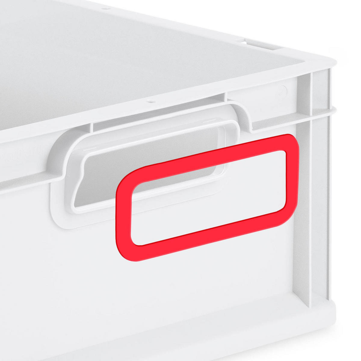 EUROBOX 4x Nextgen Color Mit Auflagedeckel 22x40x60cm Griffe Rot Offen - Rot, Kunststoff (40/22/60cm) - PROREGAL