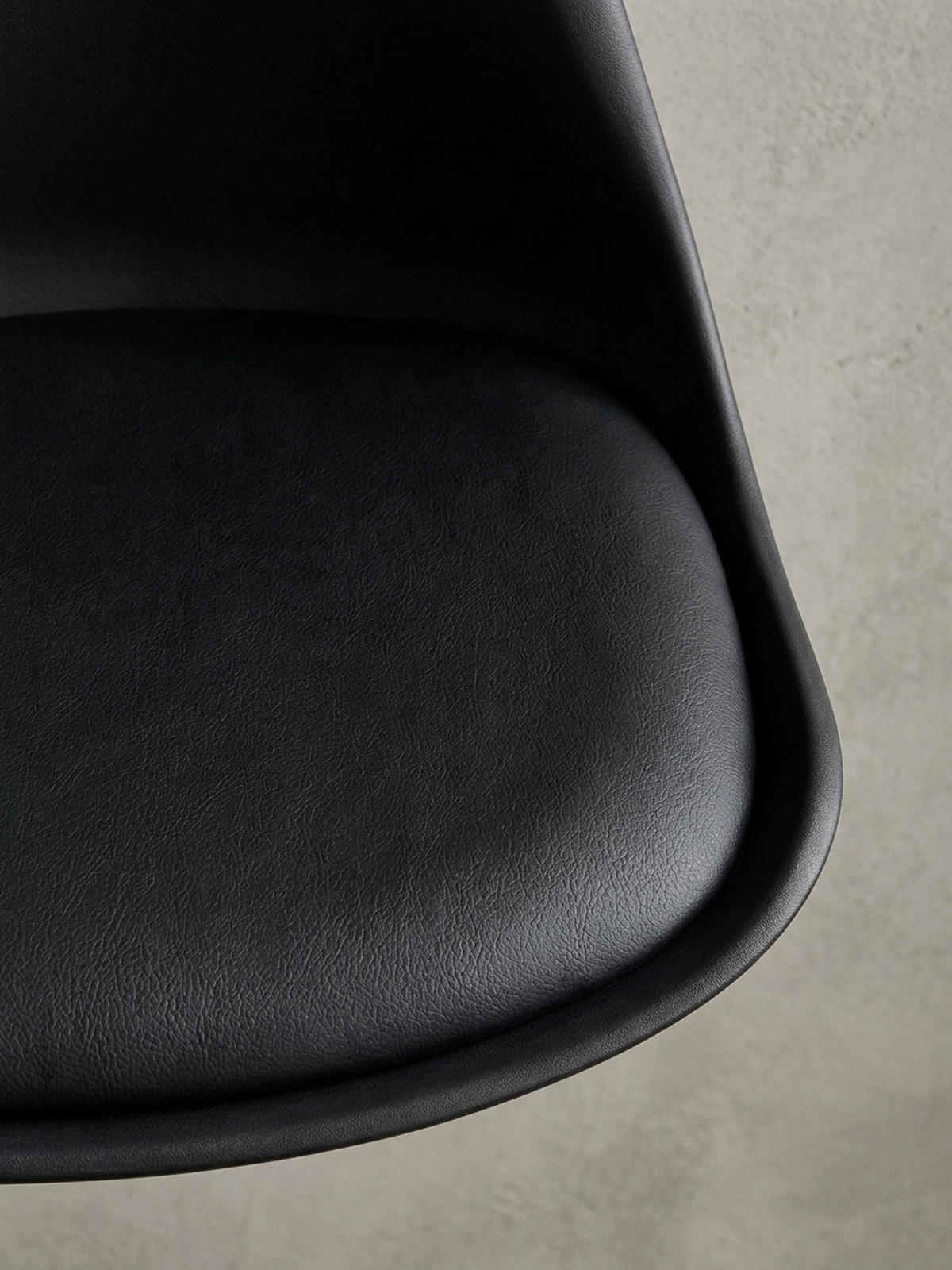 ESSZIMMERSTUHL Stoffbezug mit Holzgestell Modern gepolstert, Schwarz 49x52x87 cm - Schwarz, Holz/Kunststoff (49/87/52cm) - KADIMA DESIGN