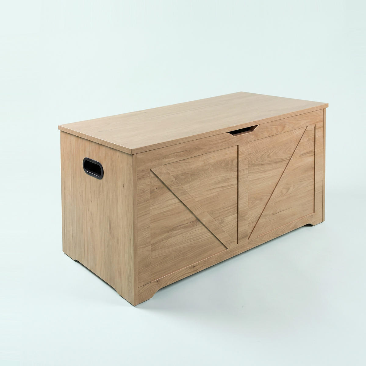SITZBANK Hellgrau mit Stauraum - Grau, Holzwerkstoff (100/46/40cm) - Relaxdays