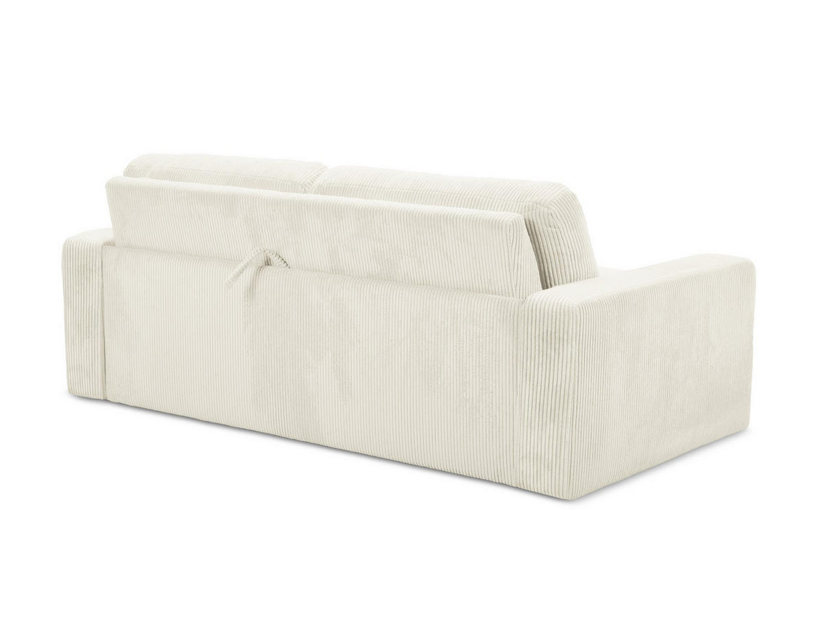 POUF Chenille Stoff Orange - Terracotta/Schwarz, Kunststoff/Textil (78/41/60cm) - Makamii