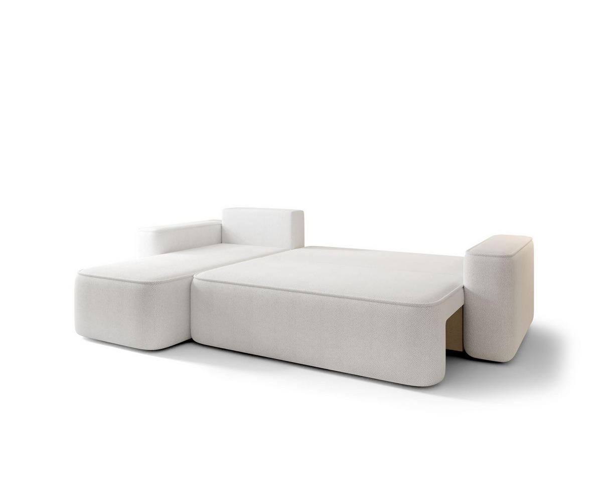 ECKSOFA mit Schlaffunktion SENNO Quelle 06 Links - Beige, Textil (250/150cm) - Bedante