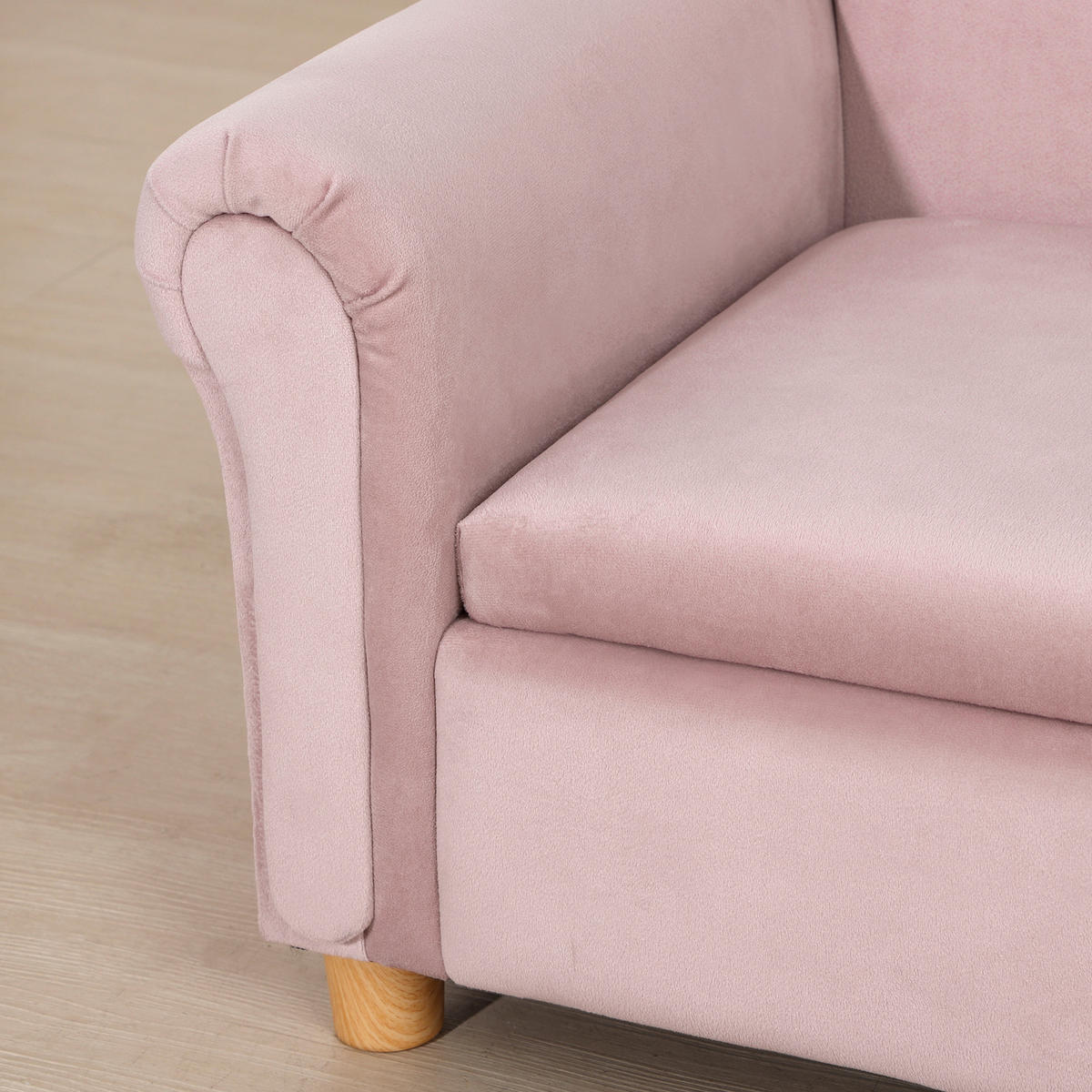 KINDERSOFA, Rosa, Polyester - Rosa, Kunststoff (41.5/48.5/84cm) - HOMCOM