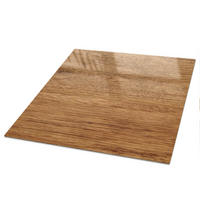 TISCHPLATTE 50x50 cm – Naturholz - Braun, Glas (50/50/0.4cm) - Wallfluent