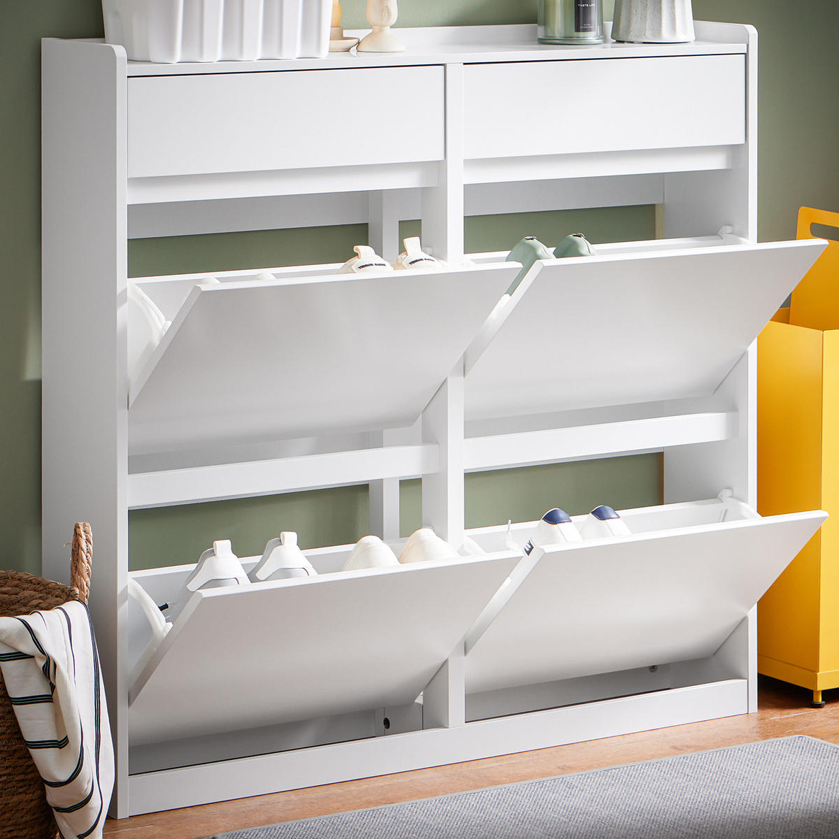 SoBuy SCHUHSCHRANK Weiß