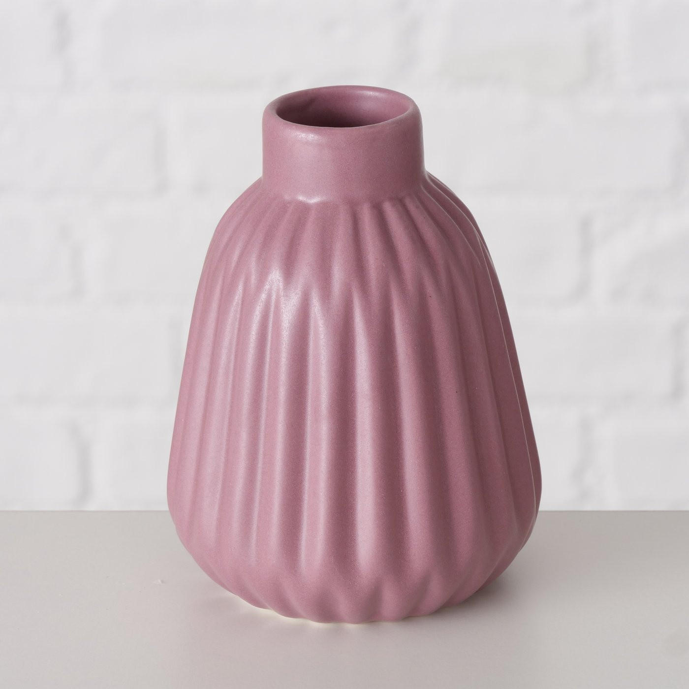 VASE Porzellan Esko 12 cm - Altrosa, Keramik (12cm) - Boltze Home