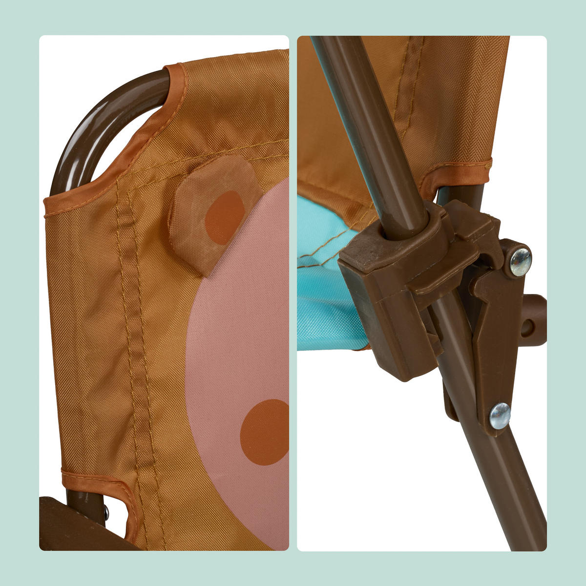 CAMPING-KINDERSITZGRUPPE - Multicolor, Kunststoff/Textil - Relaxdays