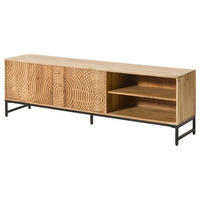 TV-BOARD Akazie 180x40x55 natur lackiert MARRAKESCH #105 - Naturfarben, Holz (180/55/40cm) - Massivmoebel24