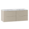 DOPPELWASCHTISCH 120cm Tao Kaschmir - Beige, Holzwerkstoff (120/50/45.8cm) - Petits-meubles