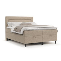 BOXBETT Nea Beige 200/200 cm - Beige/Schwarz, Holz/Holzwerkstoff (200/200cm) - Maison de Reve