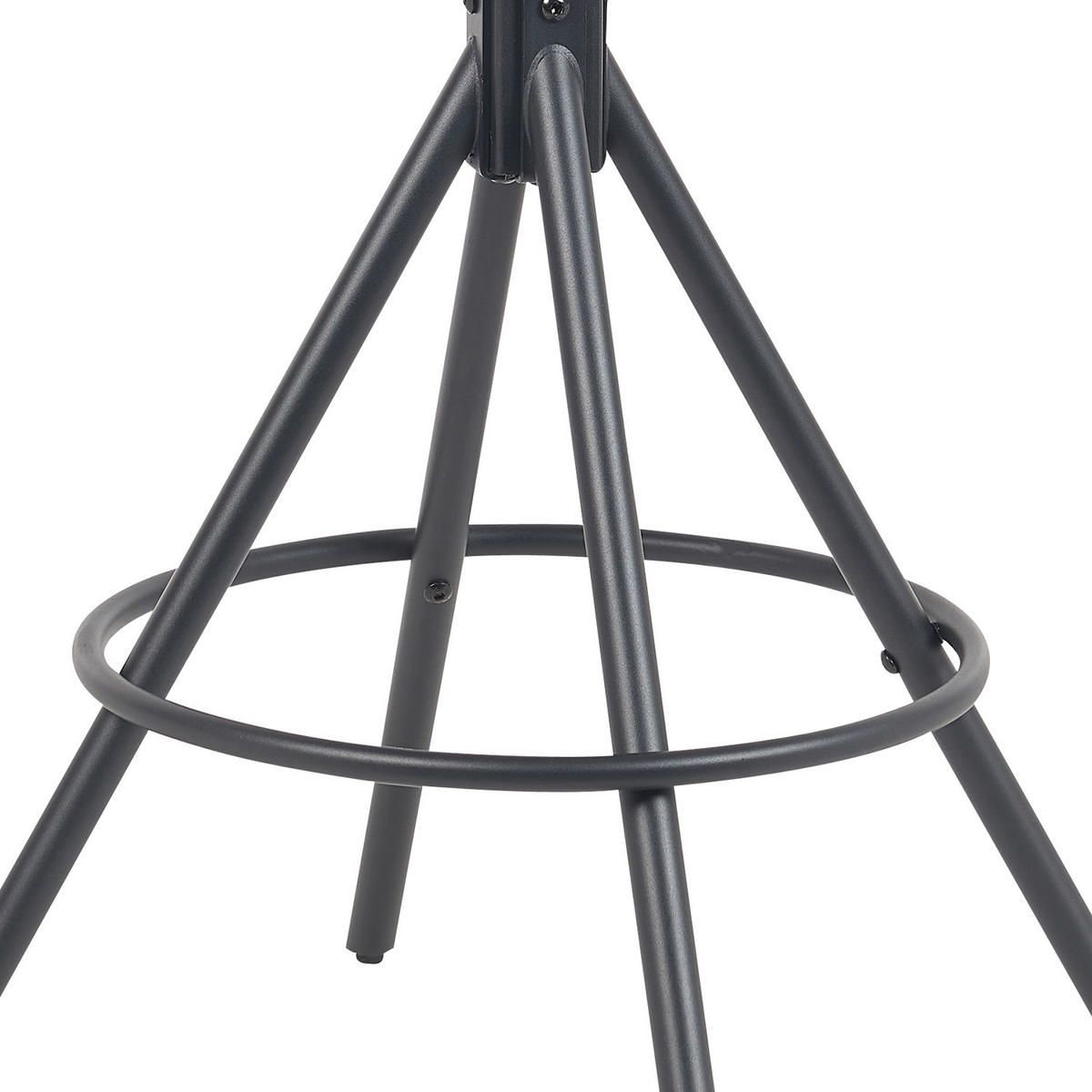 BARHOCKER Tayo - Schwarz/Grau, Textil/Metall (46/106/57cm) - DUBI Möbel