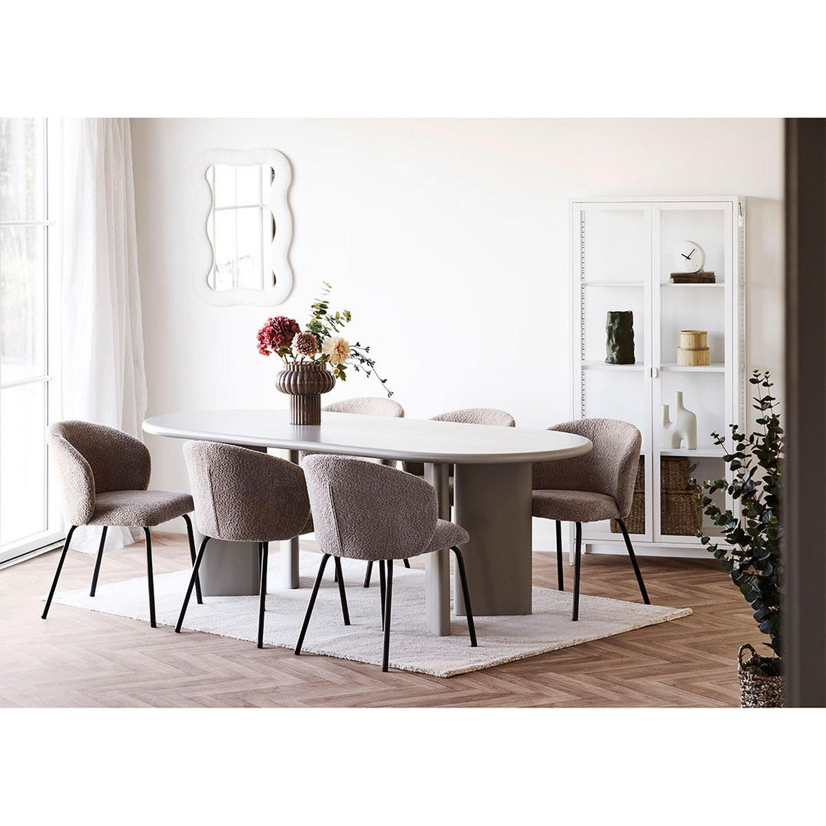 ESSTISCH, Nagano, Sandfarben, MDF, 100 x 220 x 75 cm - Sandfarben, Holzwerkstoff (220/100/75cm) - ebuy24
