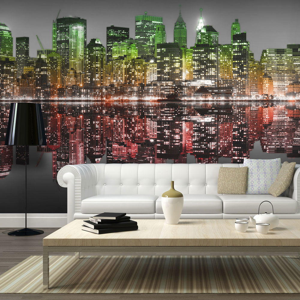 VLIESTAPETE Grün 300/231 cm - Grau/Grün, Textil (300/1cm) - KUNSTLOFT