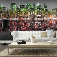 VLIESTAPETE Grün 300/231 cm - Grau/Grün, Textil (300/1cm) - KUNSTLOFT