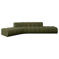 ECKSOFA modulares Sofa Solven-L1 - 380x174x70 cm Grün - Grün, Holzwerkstoff/Textil (380/174cm) - ALTDECOR