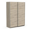 KLEIDERSCHRANK mit 2 Schiebetüren Ghost - L148 cm - Beige, Holz (148/203/60cm) - Demeyere