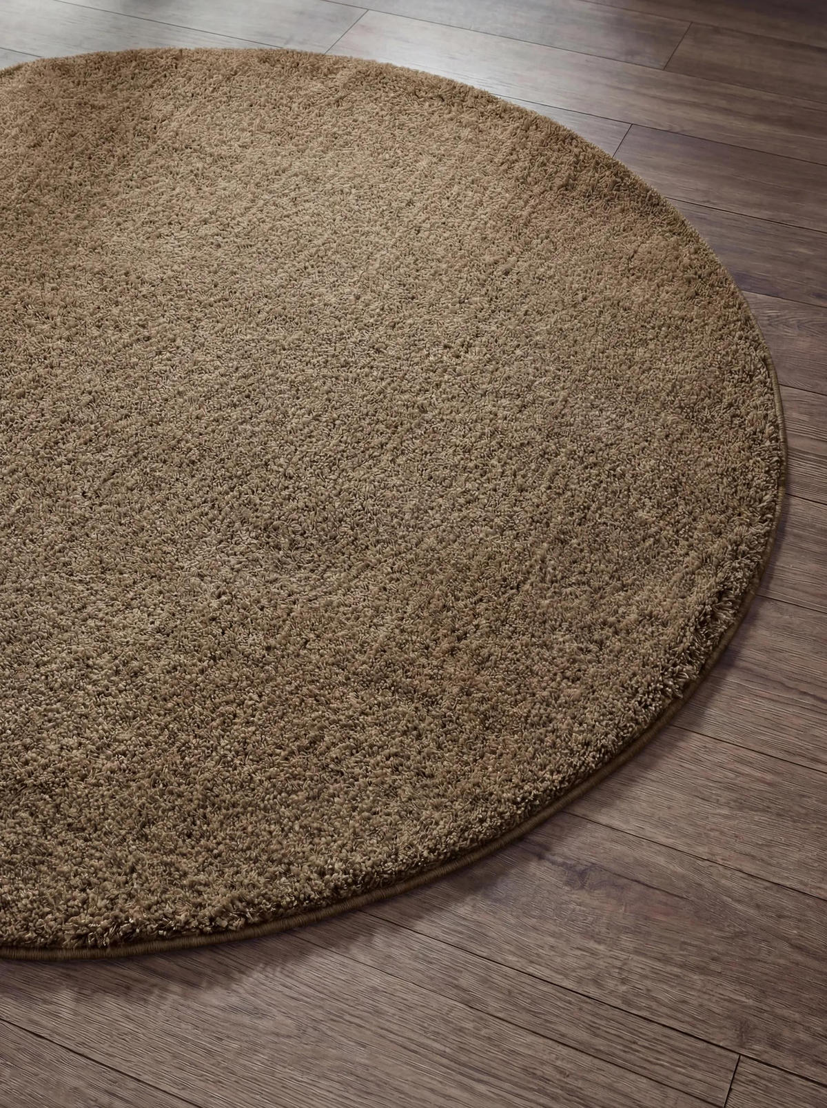 HOCHFLORTEPPICH rund Soda Beige ø 200 cm rund - Beige, Textil (200/200cm) - benuta Nest