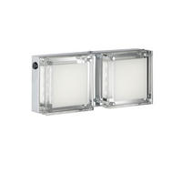 LED WANDLEUCHTE Metall Silber - Silberfarben, Glas (120/12/28cm) - Wofi