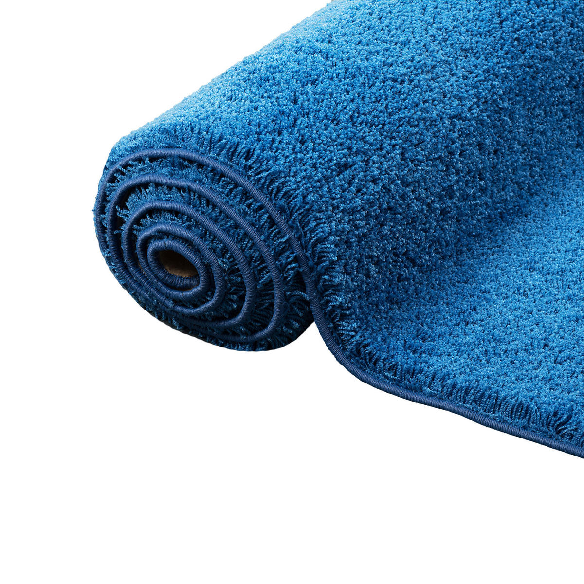 HOCHFLOR SHAGGY TEPPICH PALACE - Blau, Textil (100/100cm) - Snapstyle