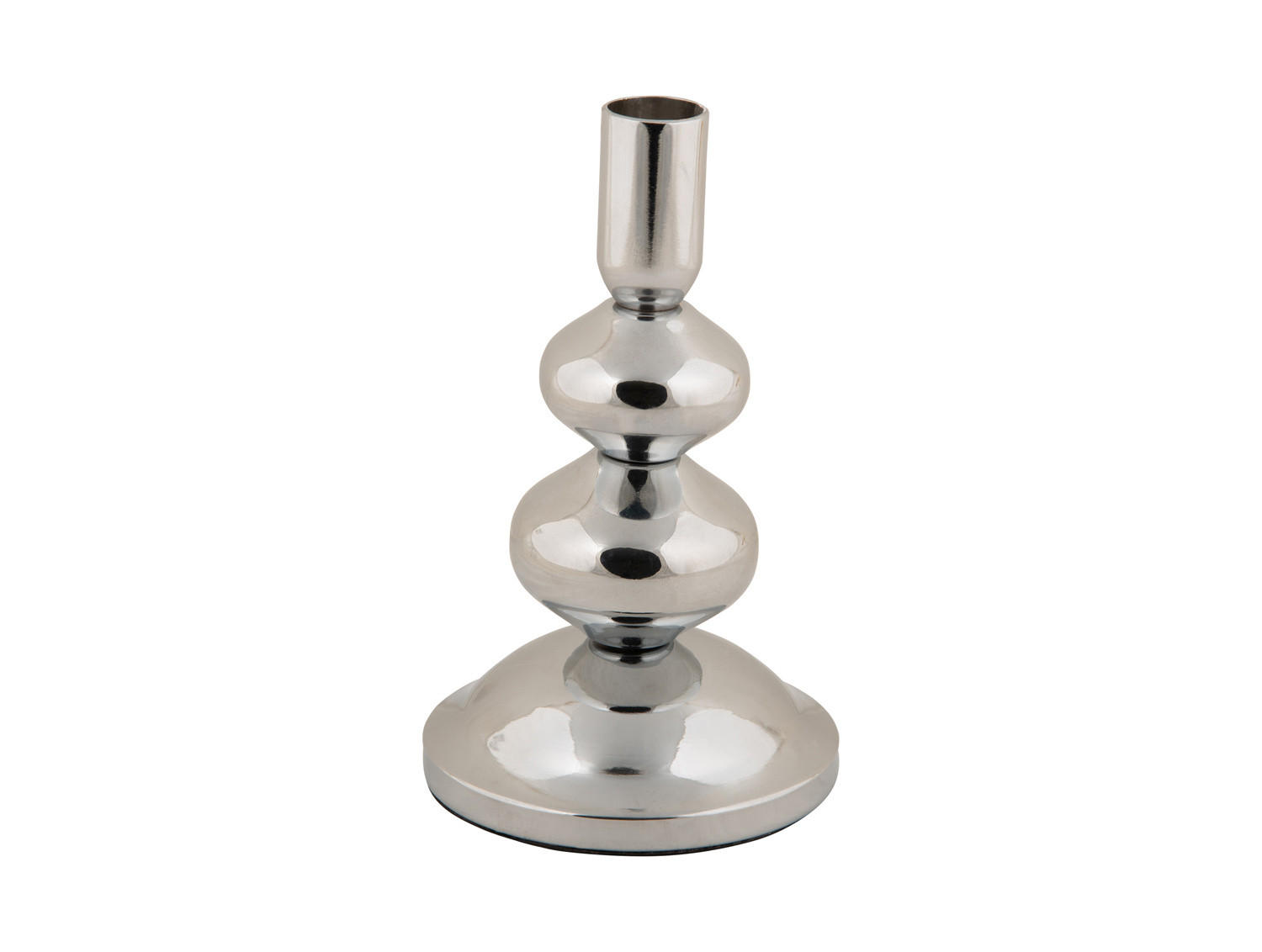 KERZENHALTER Dazzle 16,7 cm - Silberfarben, Metall (10/16.7/10cm)