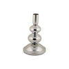 KERZENHALTER Dazzle 16,7 cm - Silberfarben, Metall (10/16.7/10cm)