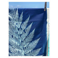 GESCHIRRTUCH Fougère blau 50 x 70 cm - Blau, Textil (70/50cm)