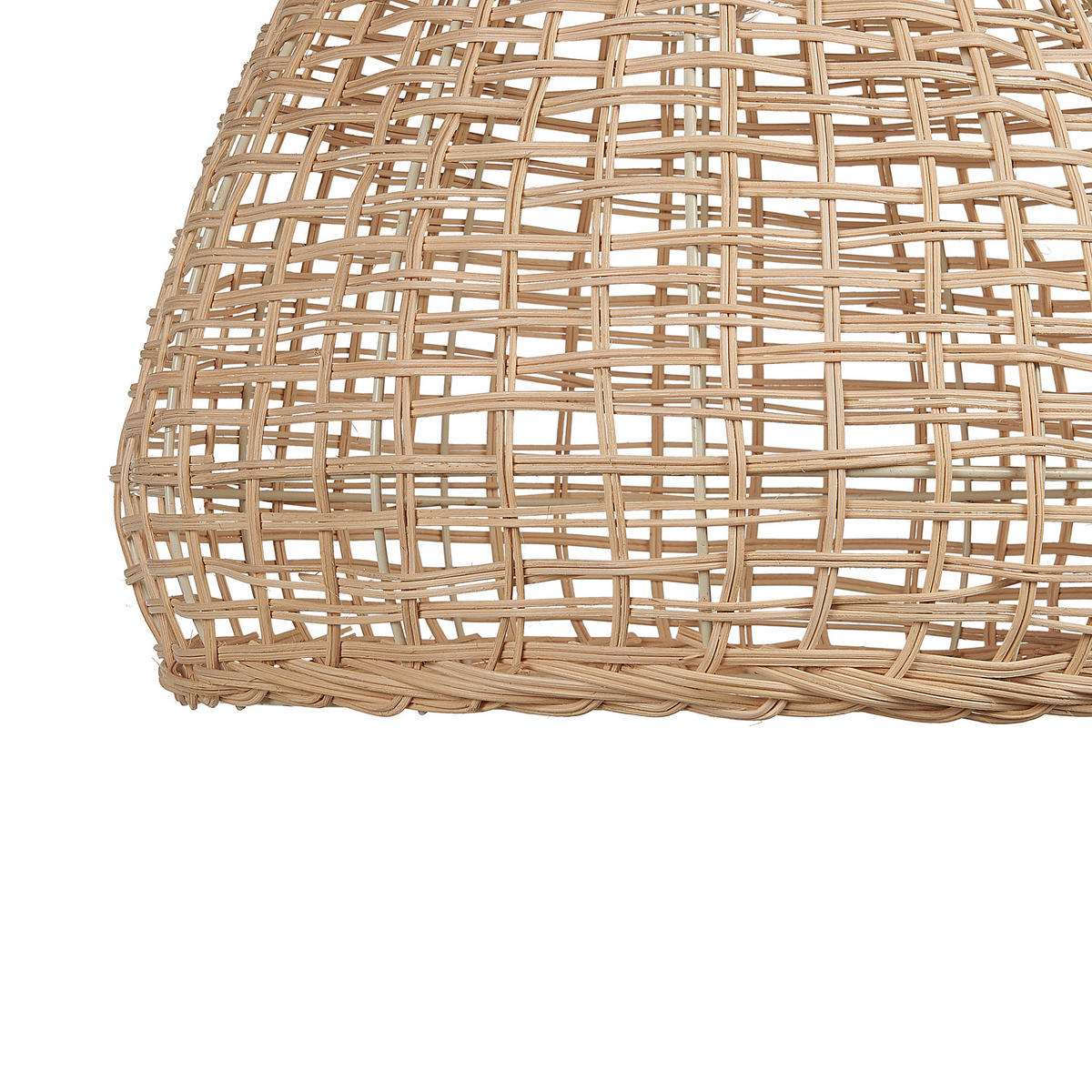 HÄNGELEUCHTE Sakeni 35/35/127 cm - Beige, Naturmaterialen (35/35/127cm) - Beliani