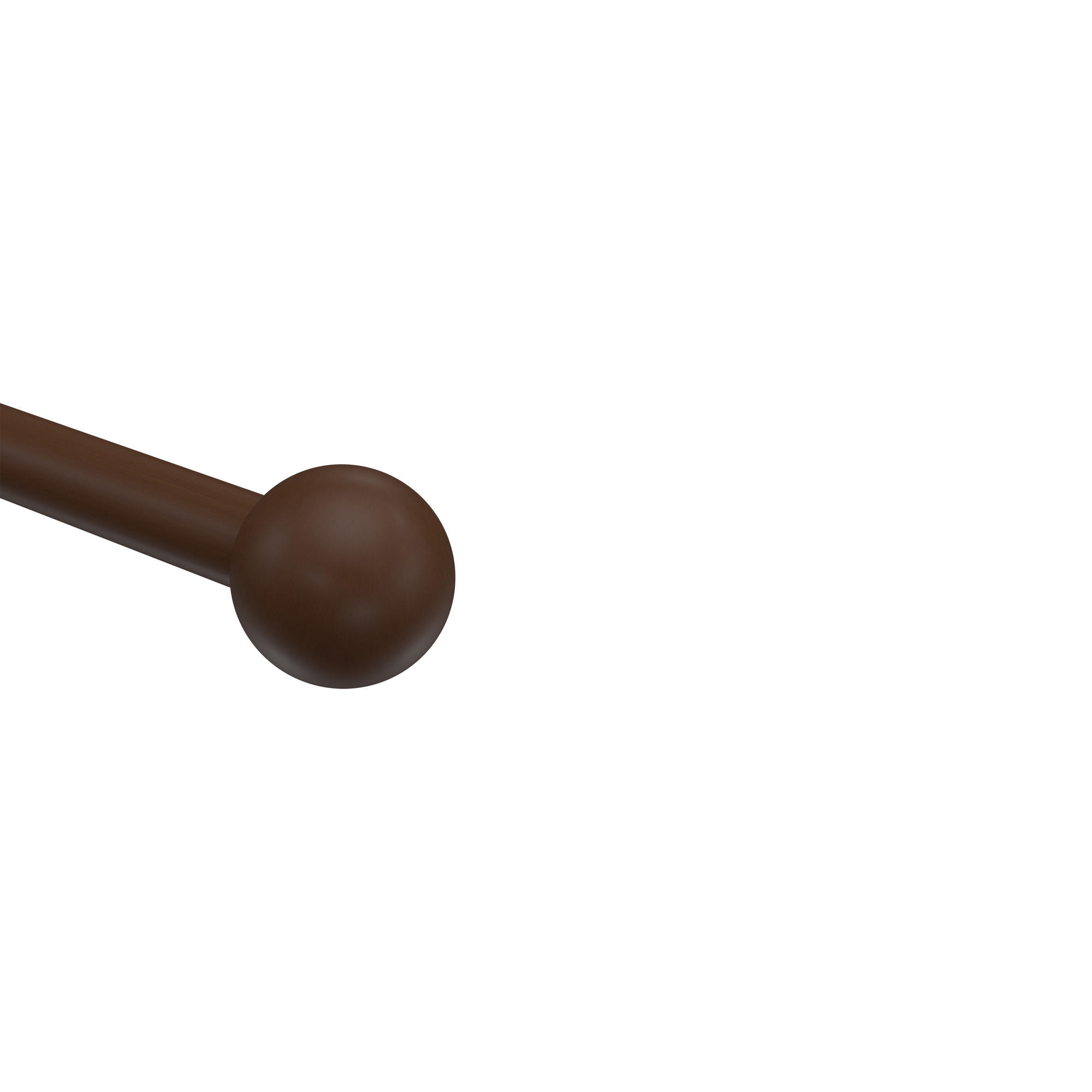 ENDSTÜCKE FÜR GARDINENSTANGEN 16 mm Ø, Geo Nussbaum, Packung 2 Stück - Nussbaumfarben, Holz (3.3/3.5/3.5cm) - INTERDECO