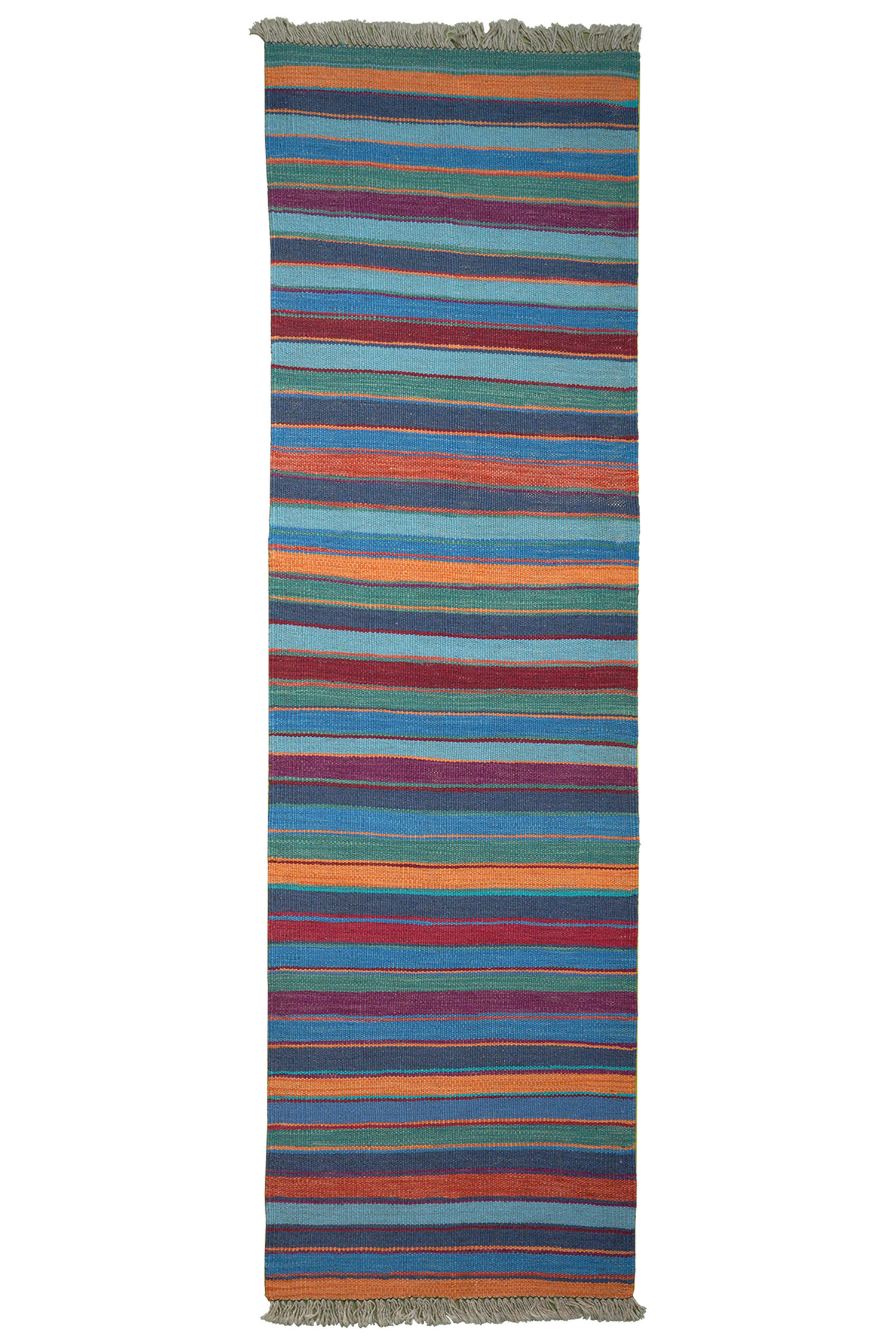 HANDWEBTEPPICH Kelim Gashgai Mehrfarbig 194/57 cm Schurwolle - Multicolor, Textil (57/194cm) - Looma