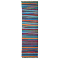 HANDWEBTEPPICH Kelim Gashgai Mehrfarbig 194/57 cm Schurwolle - Multicolor, Textil (57/194cm) - Looma