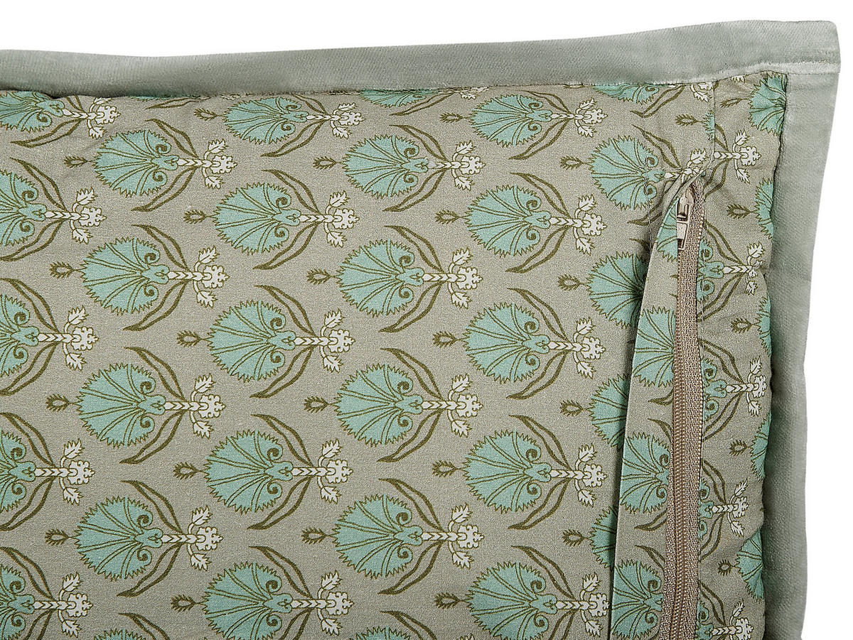 DEKOKISSEN Olivgrün 45/45 cm Pictus - Olivgrün, Naturmaterialien/Textil (45/45cm) - Beliani