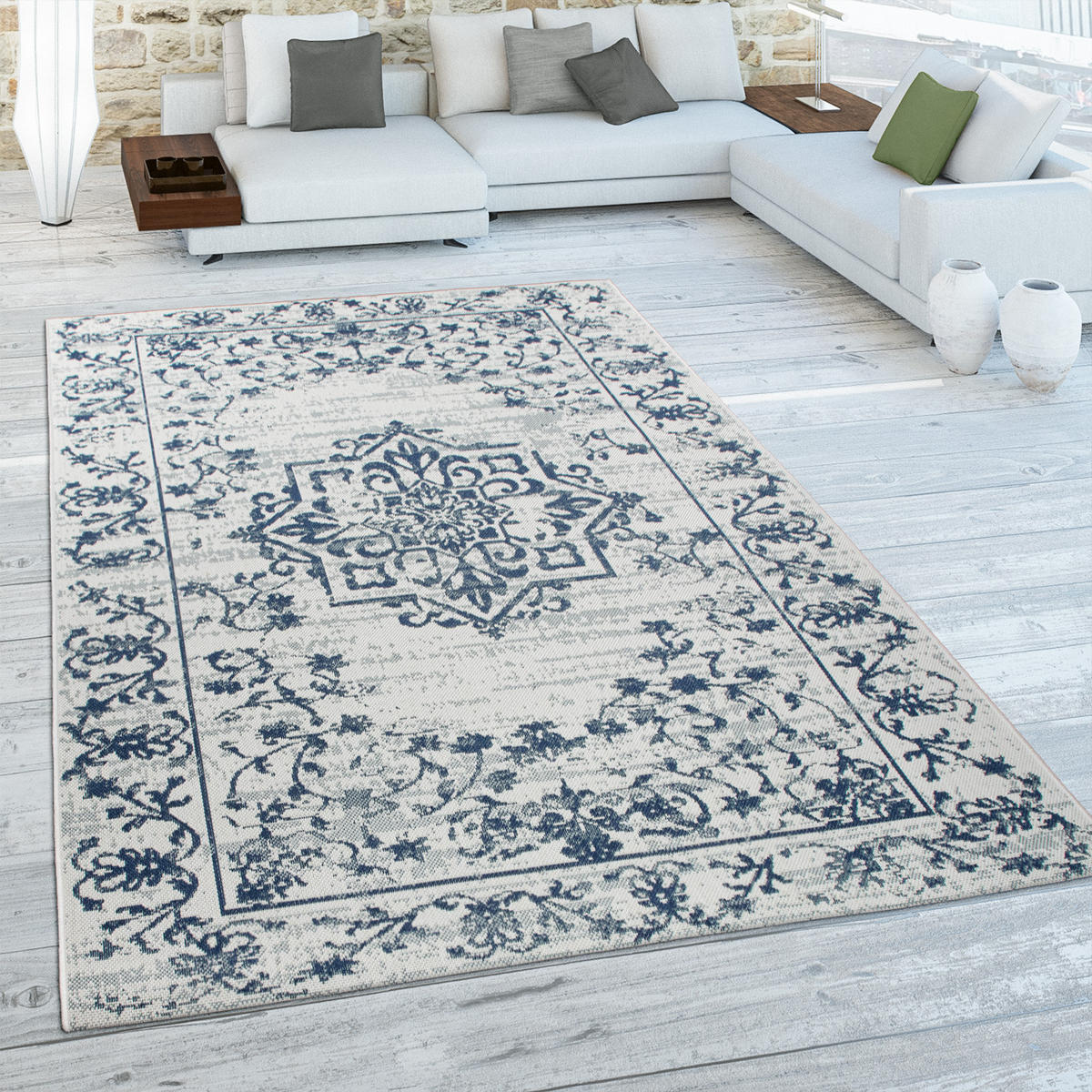 OUTDOORTEPPICH 80/150 cm Ostende 550 - Blau, Textil (80/150cm) - Paco Home