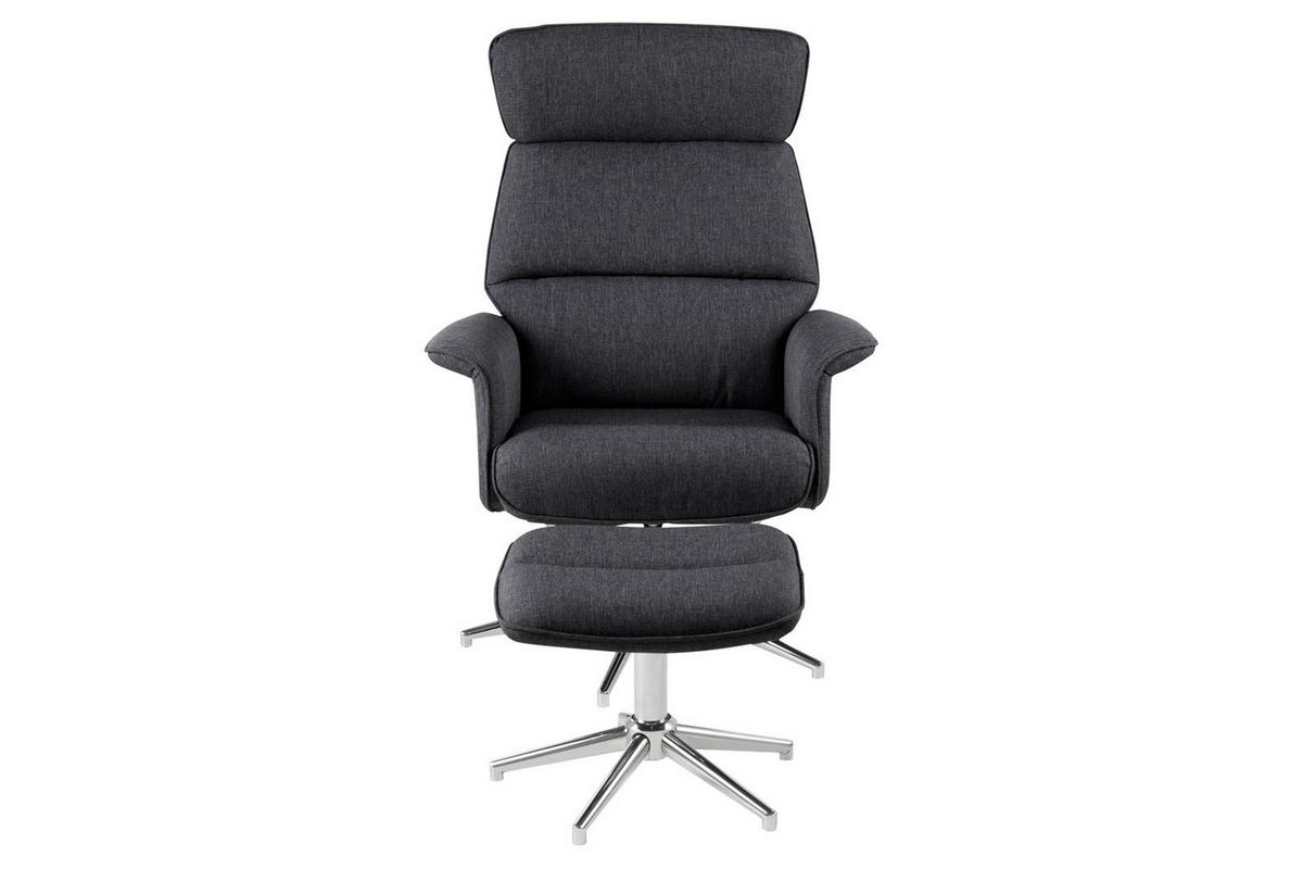 SESSEL dunkelgrau - Grau, Holzwerkstoff (74/110/111cm) - ebuy24
