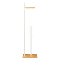 TOILETTENPAPIERSTÄNDER Clom 19/19/71 cm - Weiß, Naturmaterialien (19/71/19cm) - Berilo