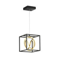 LED HÄNGELAMPE Gisi Schwarz Gold - Schwarz, Metall (25/25/150cm)