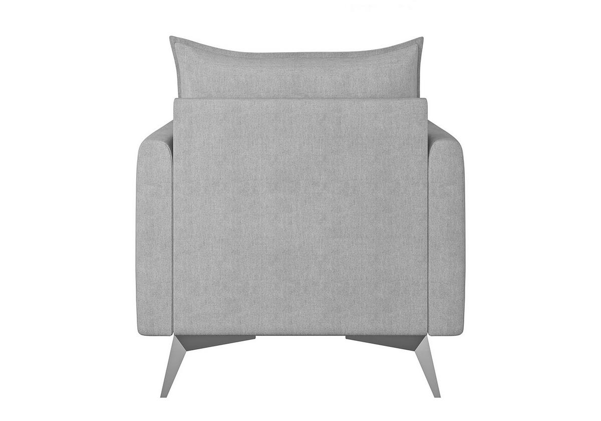 SESSEL Pulse Silber Luxusmicrofaser - Silberfarben/Schwarz, Holz/Textil (74/86/31cm) - S-Style Möbel
