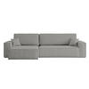 ECKSOFA Mit Schlaffunktion Und Bettkasten, Eckcouch BEST XL Stoff Quelle Grau Links - Schwarz/Grau, Holz/Kunststoff (142/274cm) - Kaiser Möbel