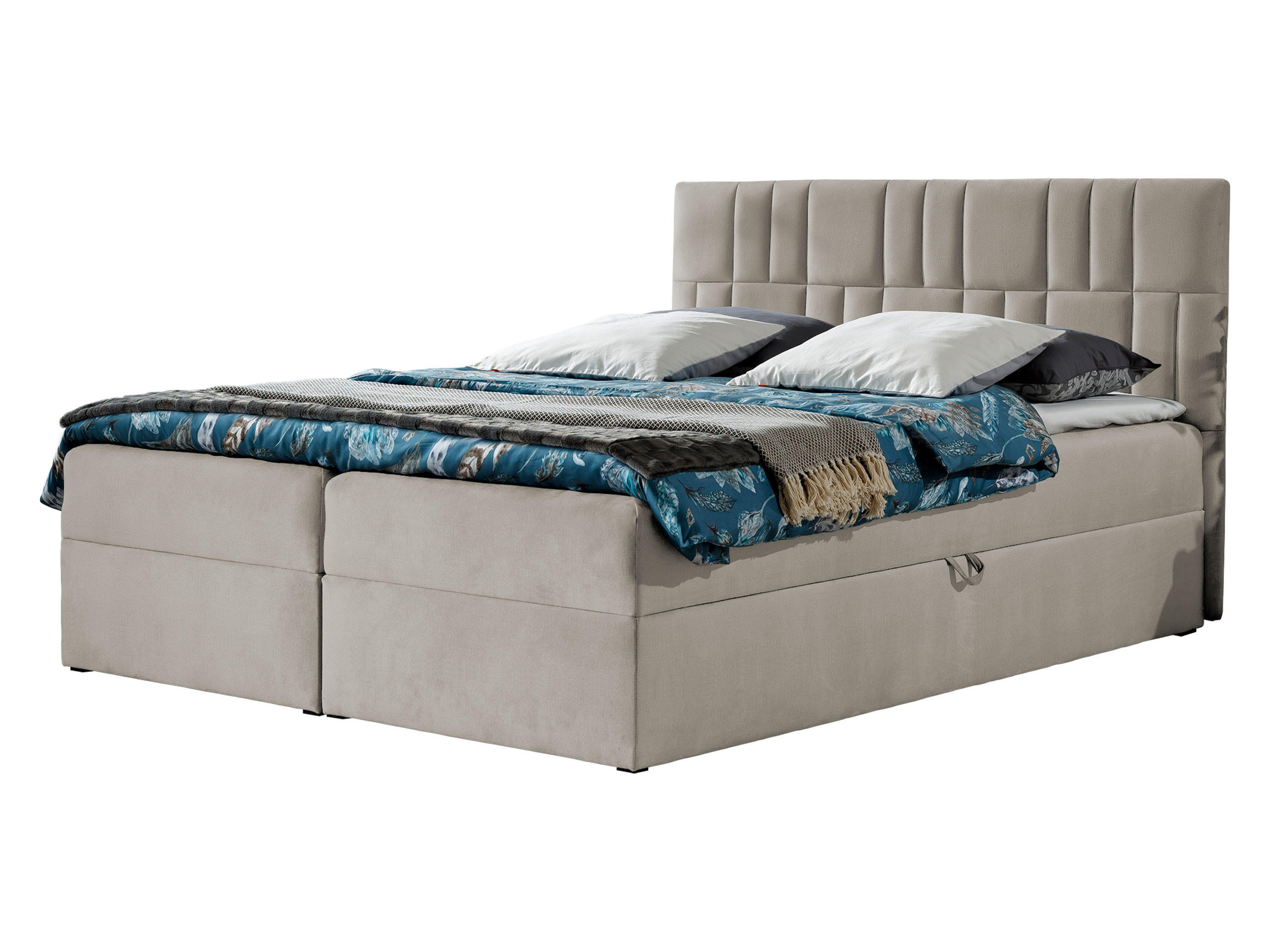 BOXBETT Top 3 - Beige, Holz (160/200cm) - MIRJAN24