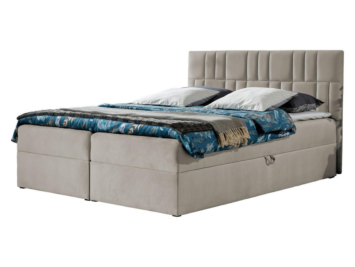 BOXBETT Top 3 - Beige, Holz (160/200cm) - MIRJAN24