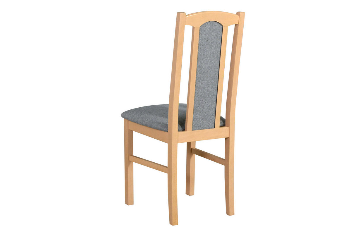ESSZIMMERSTUHL - Set 2x Bos 7 sonoma, hygge 91 - Grau/Sonoma Eiche, Holz (43/96/40cm) - Leaf Design