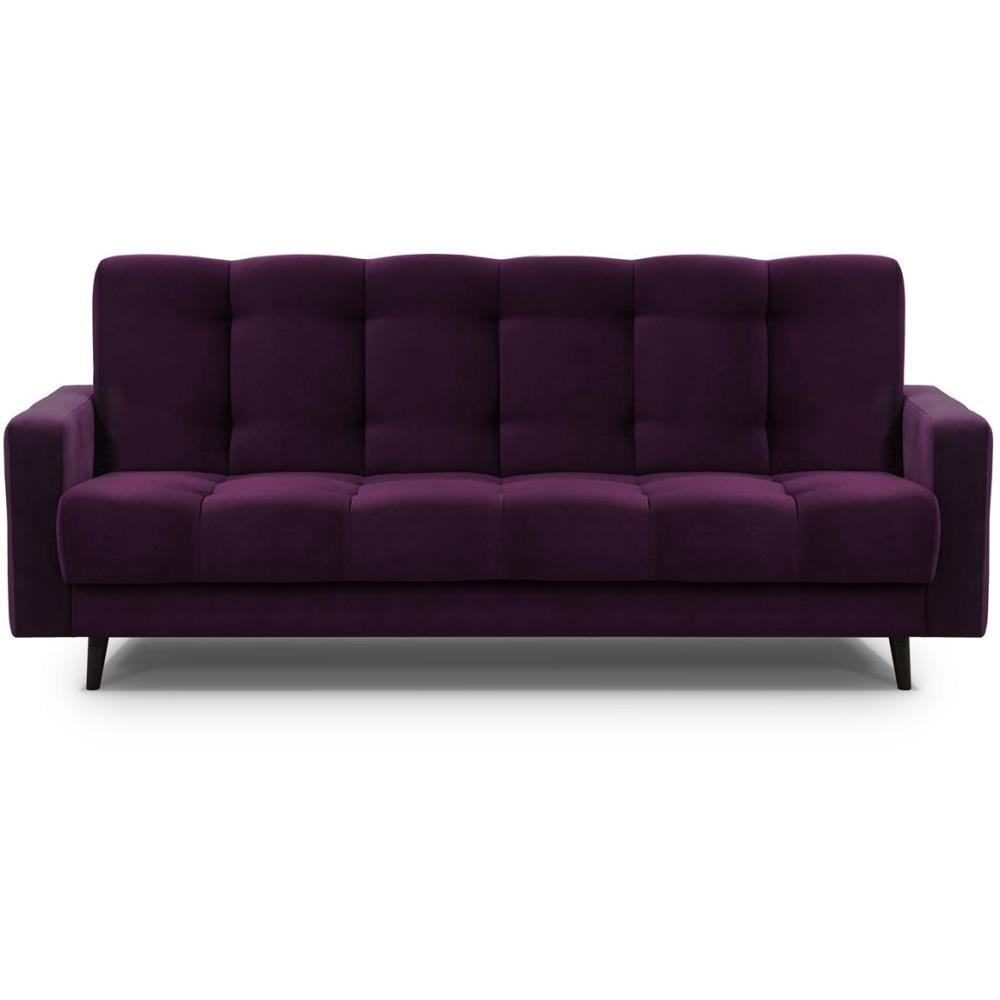 3-SITZER Schlafsofa Nancy Bis violett - Violett, Holz/Textil (220/89/93cm) - Beautysofa
