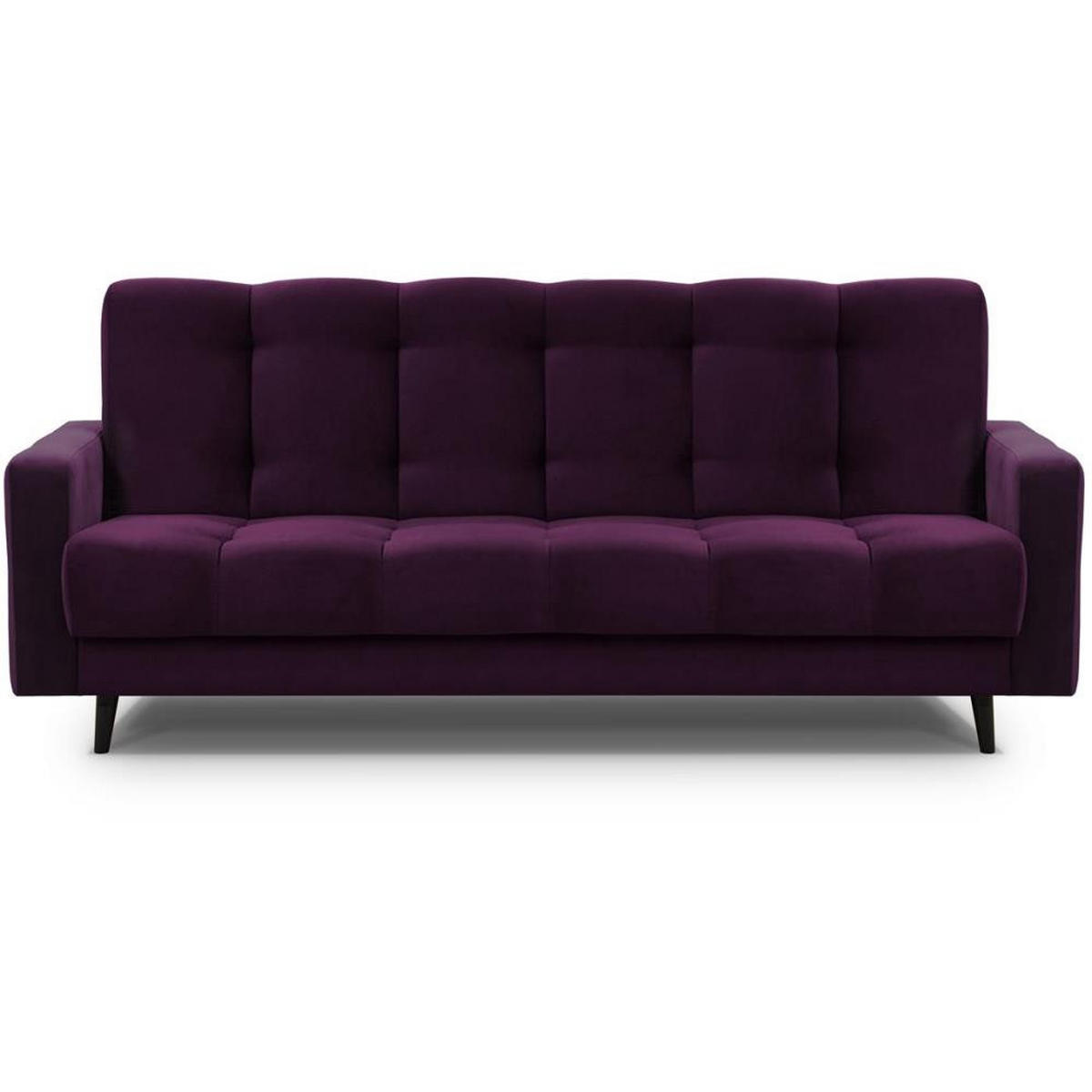 3-SITZER Schlafsofa Nancy Bis violett - Violett, Holz/Textil (220/89/93cm) - Beautysofa