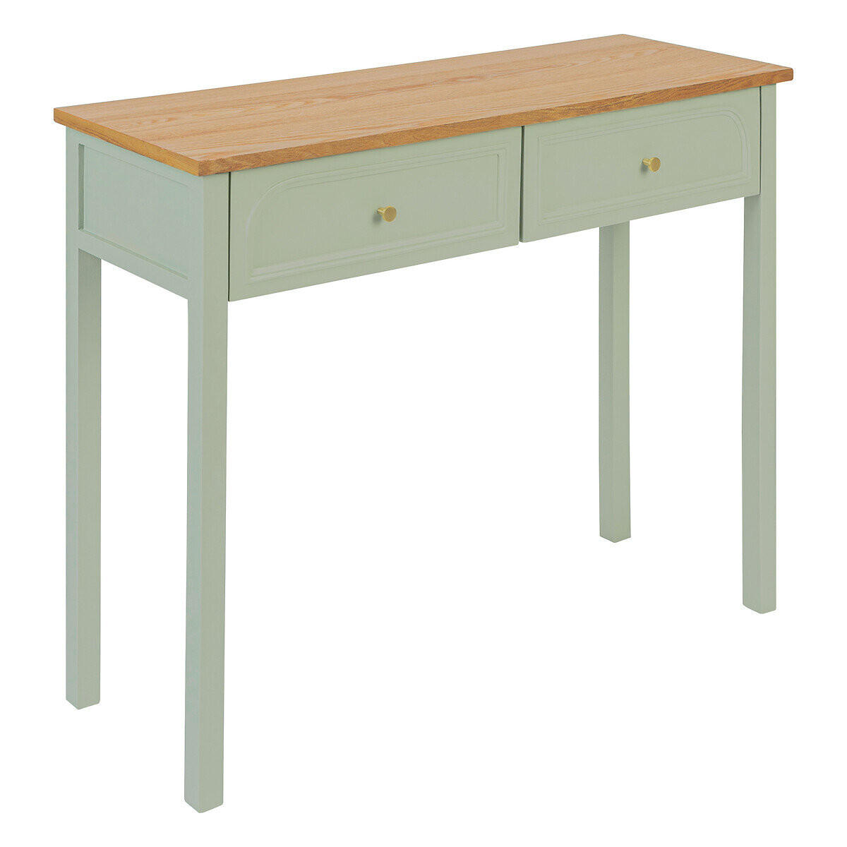 KONSOLE Mohea 100/35 cm - Grün, Holzwerkstoff (35/80/100cm) - Atmosphera Createur d´interieur