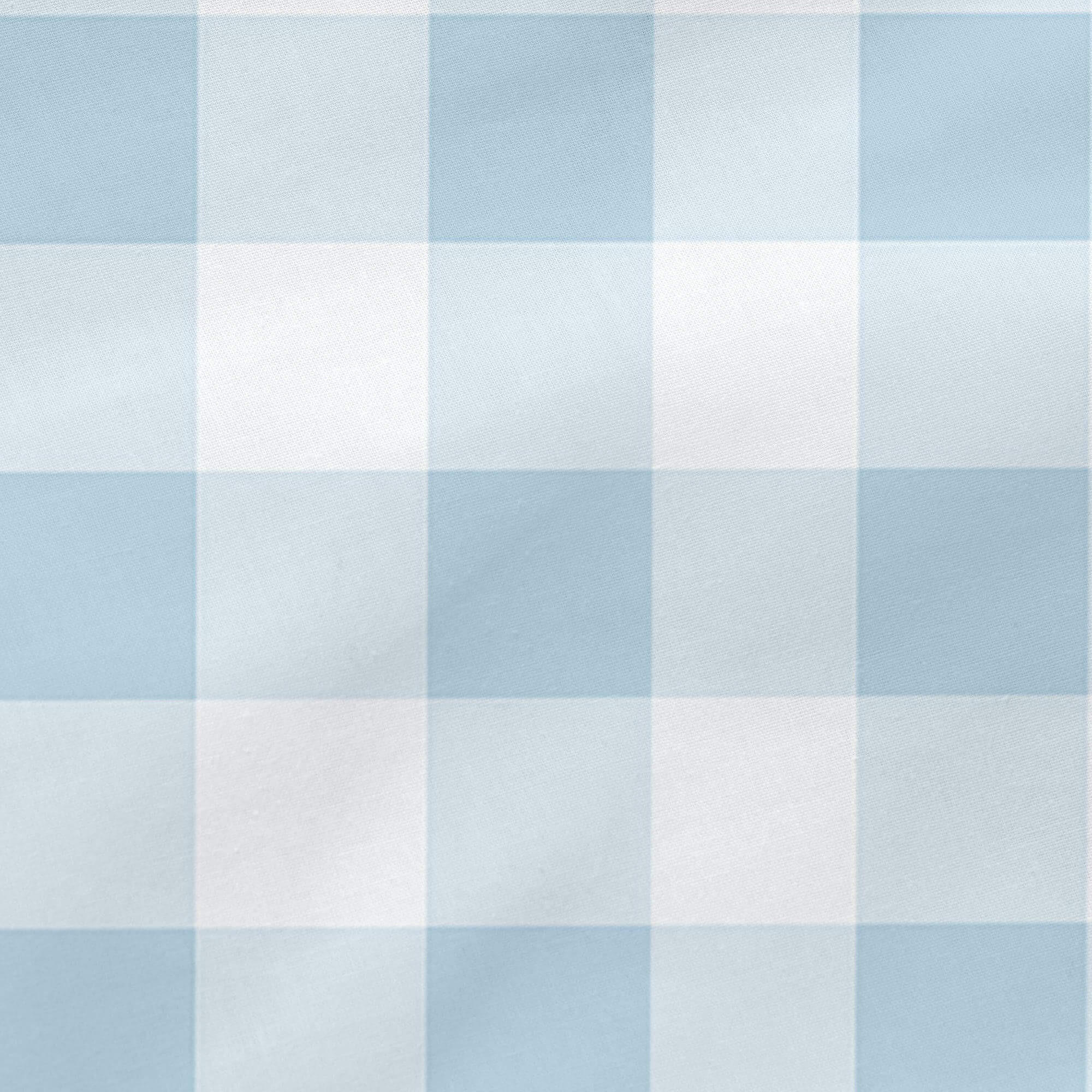 KISSEN vichy 50x50 cm blau - Blau, Textil (50/50cm) - Happy Friday